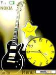 Download mobile theme Guitar Clock