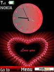 Download mobile theme Heart Clock