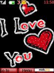 Download mobile theme i love you hert