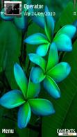 Download mobile theme Green Flowers