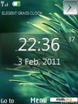 Download mobile theme grass clock