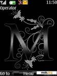 Download mobile theme Silver Letter M