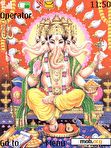 Download mobile theme Panchmukhi Ganesh