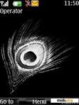 Download mobile theme Peacock Black Silver