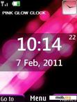 Download mobile theme Pink Orbs Clock