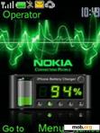 Download mobile theme Green Clock