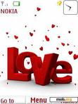 Download mobile theme Love Animated