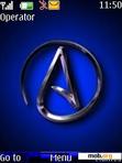 Download mobile theme Blue Letter A