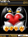 Download mobile theme Funny pinguin anim