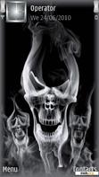 Download mobile theme Smoke skull