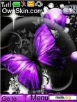 Download mobile theme purple butterflie