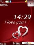 Скачать тему Love Clock