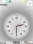 Download mobile theme White Analog Clock