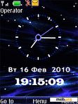 Скачать тему clock blue animated ru