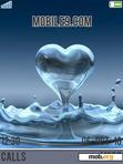 Download mobile theme Water Heart