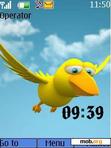 Download mobile theme bird clock