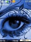 Скачать тему Blue Floral Eye By ACAPELLA
