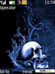 Download mobile theme Blue Abstract Scull By ACAPELLA