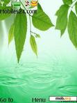 Download mobile theme Animated Water Leaves