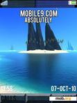Download mobile theme Blue Island Sea