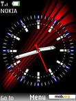 Download mobile theme Red Abstract Clock