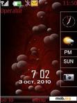 Download mobile theme Red Bubbles