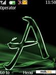 Download mobile theme Green Letter A By ACAPELLA