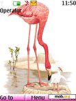 Скачать тему pink flamingo