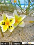 Download mobile theme Flower Clock