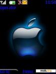 Скачать тему Appel Logo Blue