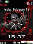 Download mobile theme clock indic skull