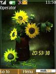 Download mobile theme sunflower clock