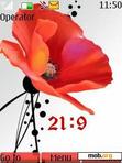 Download mobile theme poppy clock