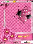 Download mobile theme lady bug clock