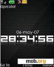 Download mobile theme Carbon Clock Animed