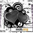 Download mobile theme Black Hearts