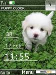 Download mobile theme Puppy Clock