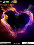 Download mobile theme Fire_Heart