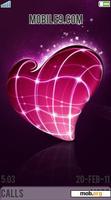 Download mobile theme heart purple