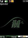 Download mobile theme Green Letter M