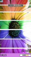 Download mobile theme Rainbow Flower