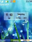 Download mobile theme 3D Grass Drops