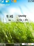 Download mobile theme 3D Nature Clock