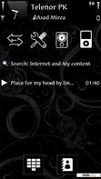 Download mobile theme Black Abstract