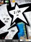 Download mobile theme Star Graffiti Clock