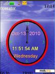 Скачать тему Clock with theme