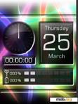 Скачать тему Swf Clock With Tone