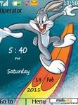 Download mobile theme Bugs Bunny Clock