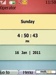 Download mobile theme Color Bars Clock