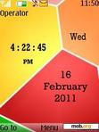 Download mobile theme Color Blocks Clock